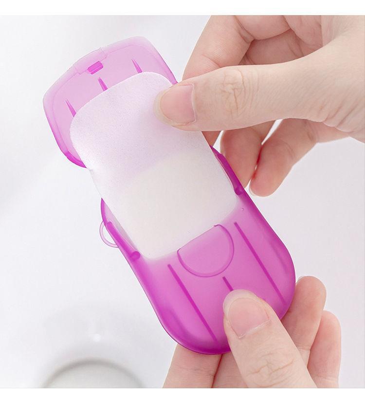 Travel hand washing paper soap piece disposable hand soap piece portable student soap paper soap paper soap paper soap 