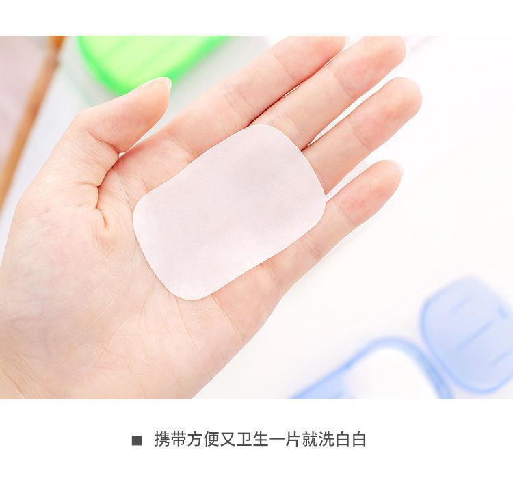 Travel hand washing paper soap piece disposable hand soap piece portable student soap paper soap paper soap paper soap 