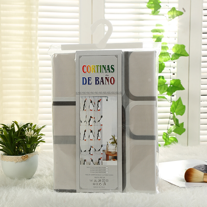 New creative bath curtain Eva material partition curtain door curtain toilet shower curtain environmental protection printing factory direct sale