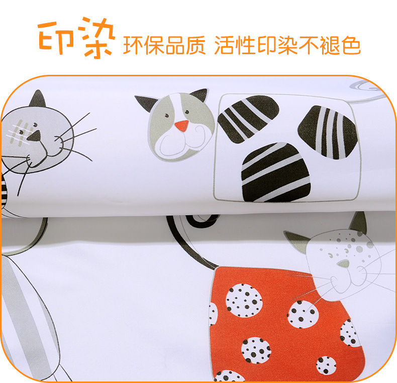 Bath curtain European and American fashion cartoon naughty cat PEVA Bath curtain environmental protection thickening Bath curtain Bath curtain European and American fashion cartoon naughty cat PEVA Bath curtain environmental protection thickening Bath curtain