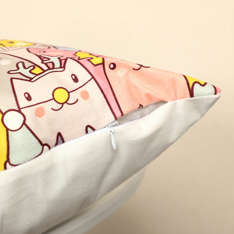 Amazon Popular Home Sofa Pillowcase Linen Peach Skin Pillow Home Supplies Customizable Waist Pillowcase