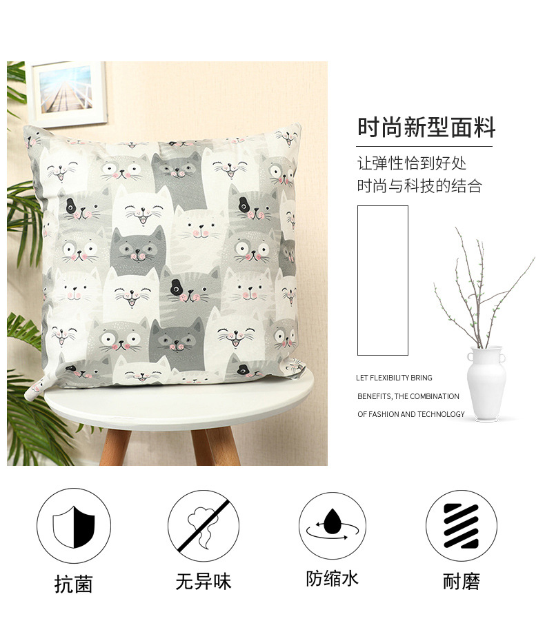 Amazon Popular Home Sofa Pillowcase Linen Peach Skin Pillow Home Supplies Customizable Waist Pillowcase