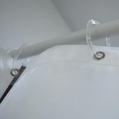 Bath curtain hook plastic transparent C - type Bath curtain ring mercifully shell is strong and durable