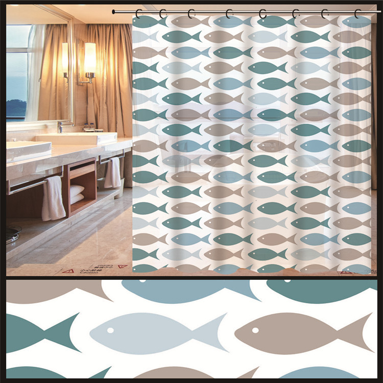 The foreign trade exports bath curtain custom-made toilet multi-function bath curtain direct sale supports custom-made