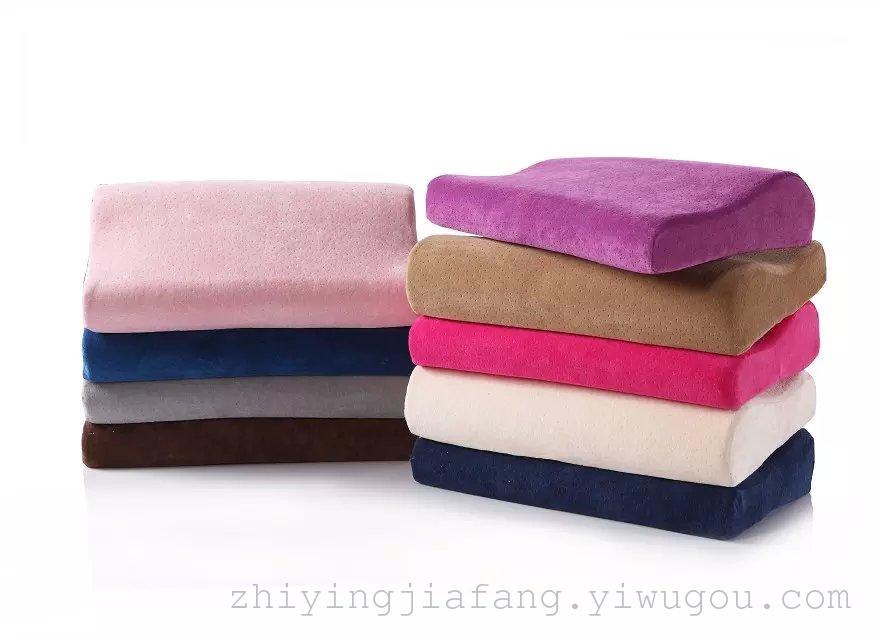 Zhiying slow rebound space memory pillow pillow Velvet fabrics protect cervical pillow
