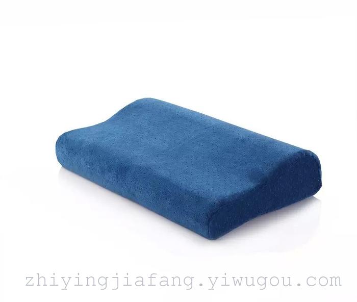 Zhiying slow rebound space memory pillow pillow Velvet fabrics protect cervical pillow Zhiying slow rebound space memory pillow pillow Velvet fabrics protect cervical pillow
