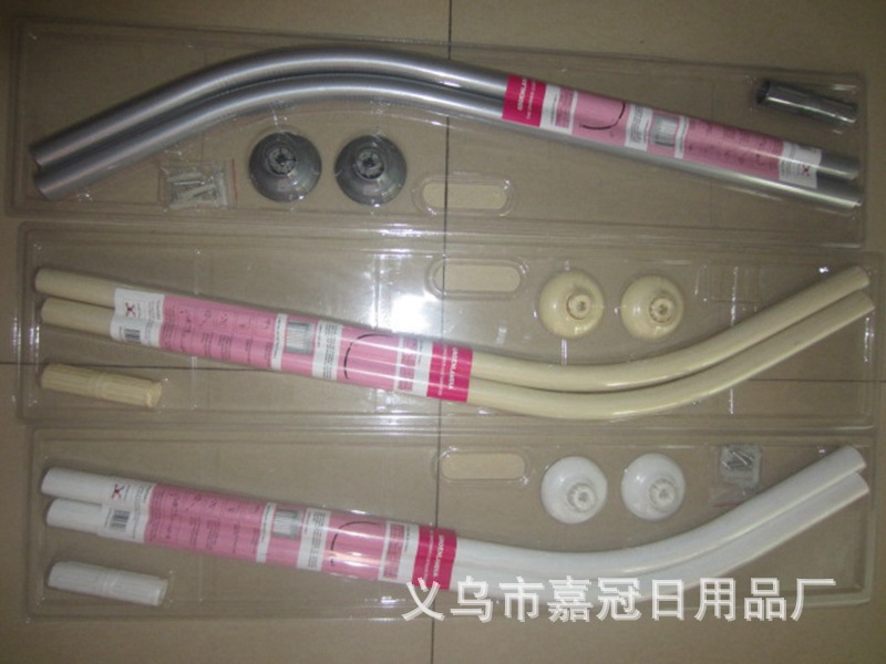 The bath curtain commodity aluminium alloy bath curtain rod L model design size many specialized exports