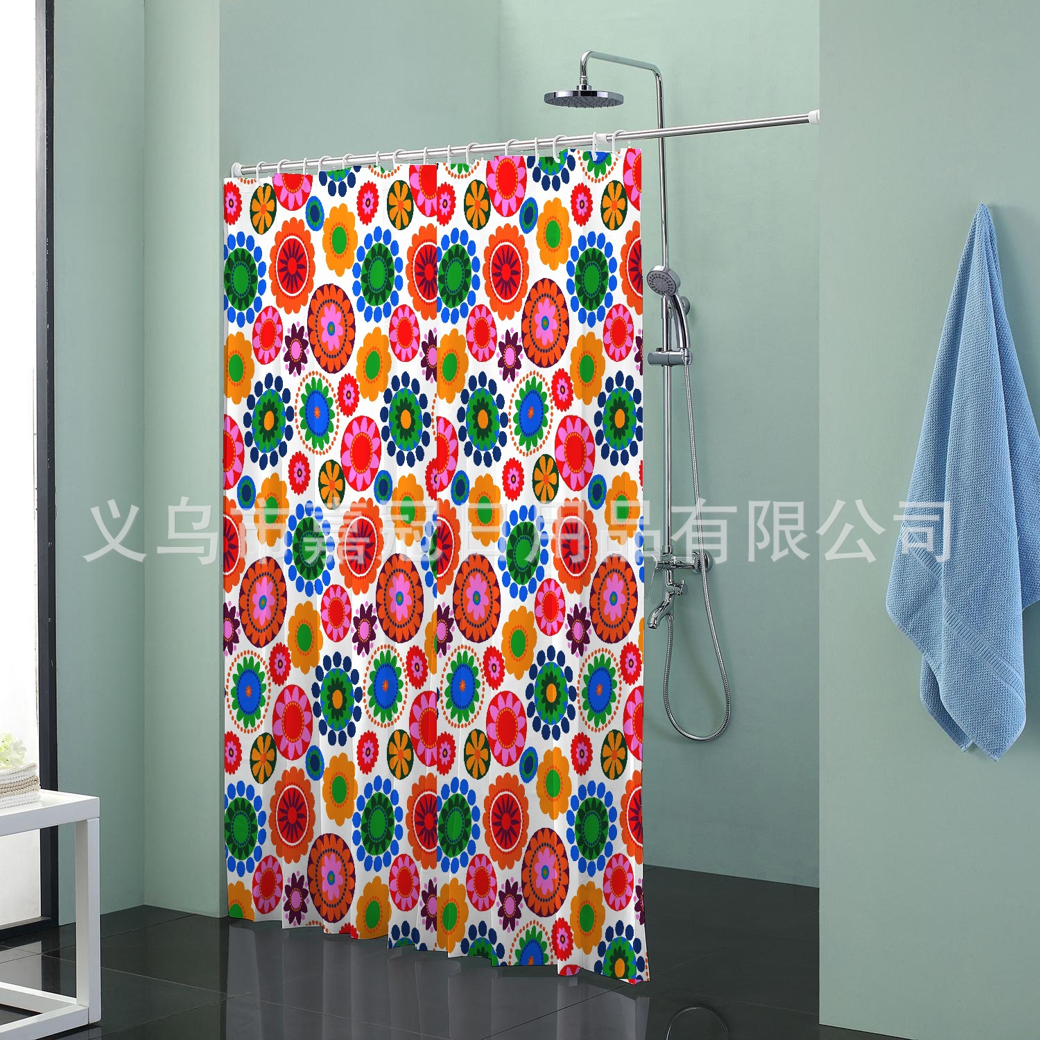 Cartoon Marine life whale printing polyester bath curtain waterproof and anti - bacterial thickening daily necessities Cartoon Marine life whale printing polyester bath curtain waterproof and anti - bacterial thickening daily necessities