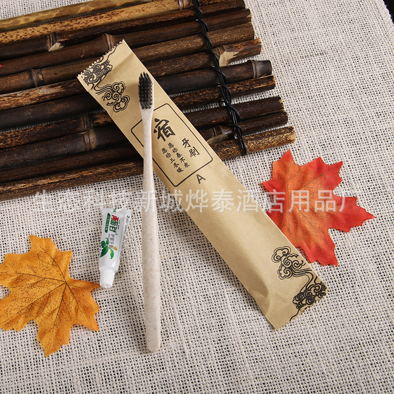 Disposable Toothbrush Hotel Tooth-Cleaners Two-in-One Hotel B & B Toiletries Disposable Slippers Soap in Stock Disposable Toothbrush Hotel Tooth-Cleaners Two-in-One Hotel B & B Toiletries Disposable Slippers Soap in Stock