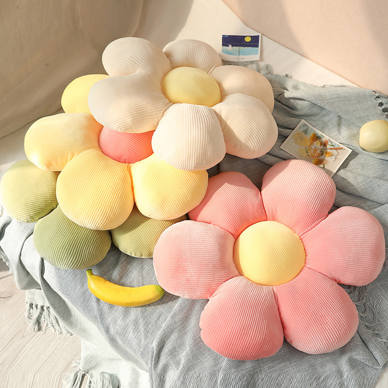 Little Daisy Flower-Pattern Throw Pillow Cushion Cushion Floor Chair Cushion Office Tatami Vehicle Cushion Buttock Cushion