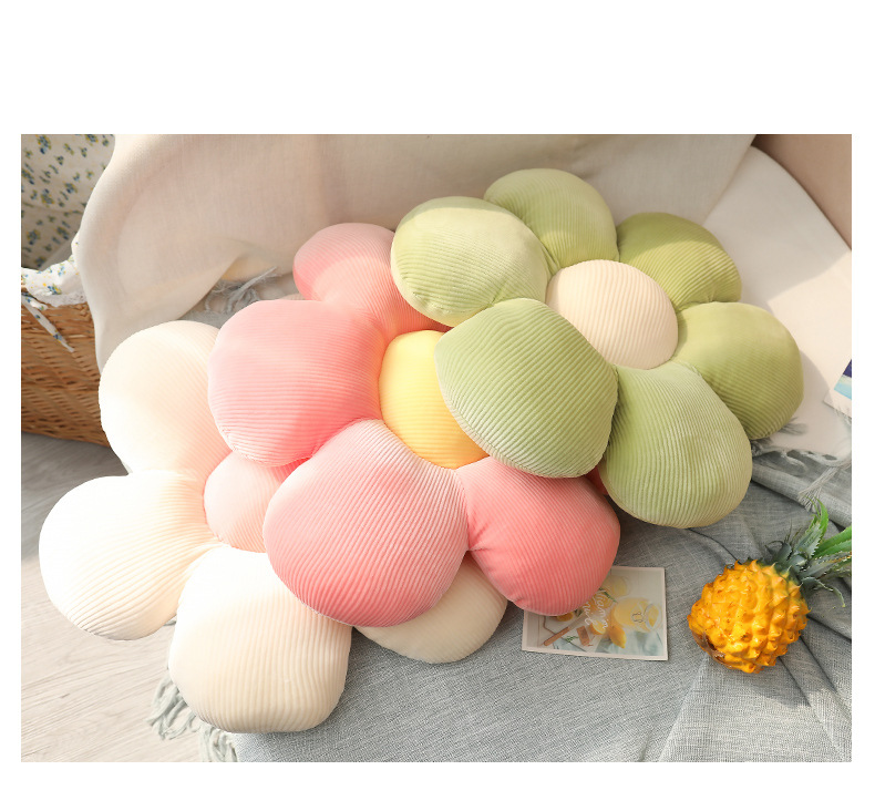 Little Daisy Flower-Pattern Throw Pillow Cushion Cushion Floor Chair Cushion Office Tatami Vehicle Cushion Buttock Cushion