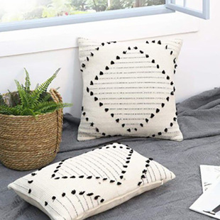 Exclusive for Cross-Border Tufted Pillow Cover Sofa Cushion Embroidery Processing Custom Pillow Drawing Proofing Processing Pillowcase Exclusive for Cross-Border Tufted Pillow Cover Sofa Cushion Embroidery Processing Custom Pillow Drawing Proofing Processing Pillowcase