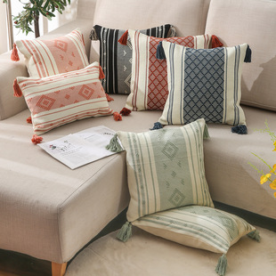 Exclusive for Cross-Border Tufted Pillow Cover Sofa Cushion Embroidery Processing Custom Pillow Drawing Proofing Processing Pillowcase Exclusive for Cross-Border Tufted Pillow Cover Sofa Cushion Embroidery Processing Custom Pillow Drawing Proofing Processing Pillowcase