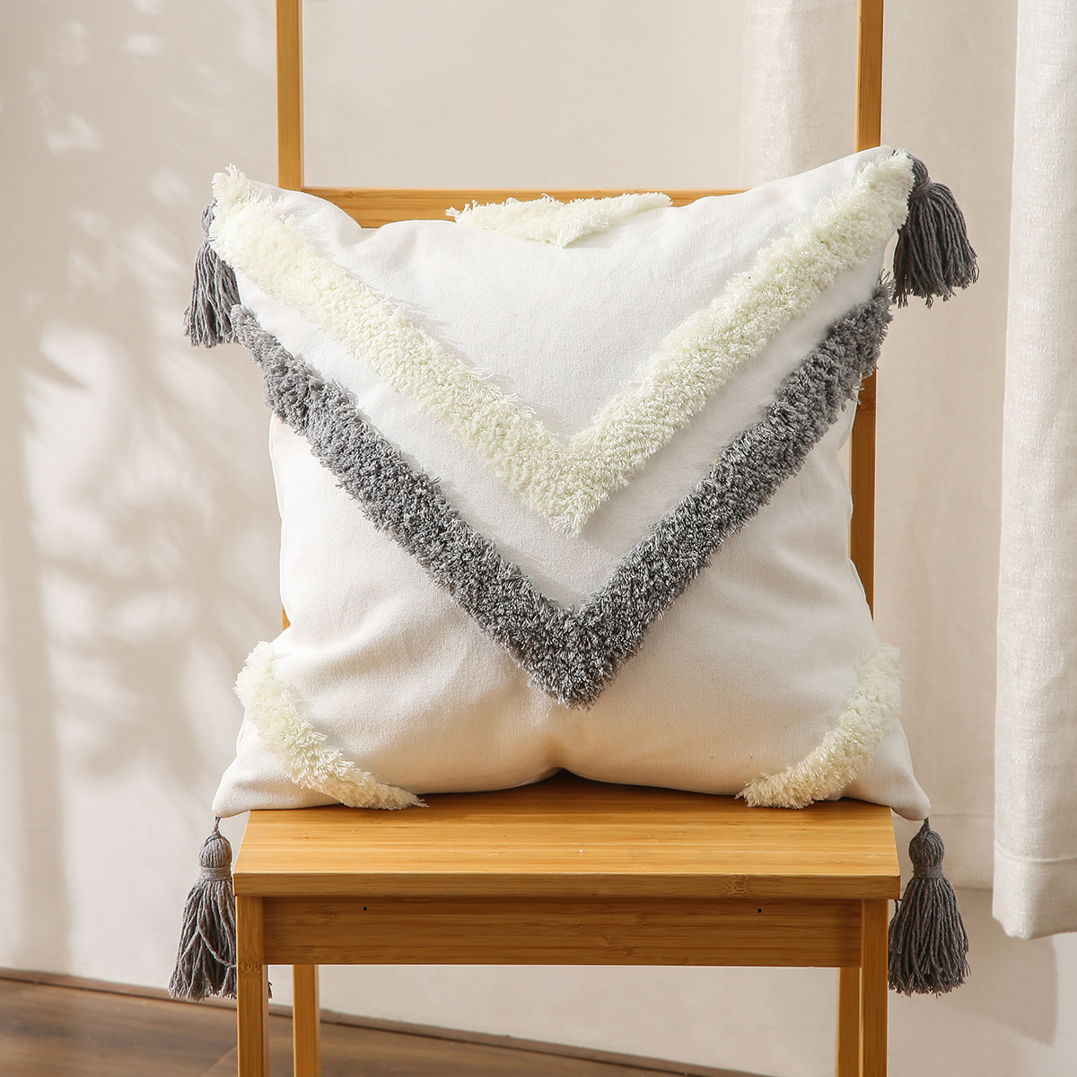 Exclusive for Cross-Border Tufted Pillow Cover Sofa Cushion Embroidery Processing Custom Pillow Drawing Proofing Processing Pillowcase Exclusive for Cross-Border Tufted Pillow Cover Sofa Cushion Embroidery Processing Custom Pillow Drawing Proofing Processing Pillowcase