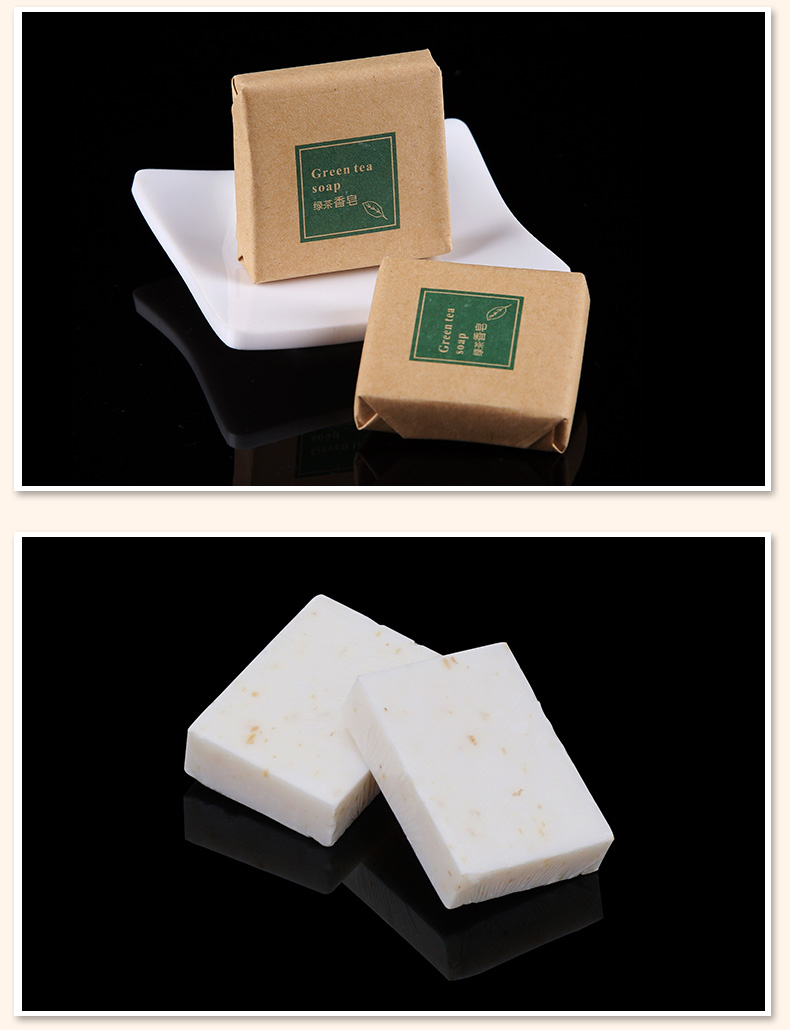 Hotel disposable soap small round soap green tea travel portable soap piece toiletries Hotel disposable soap small round soap green tea travel portable soap piece toiletries