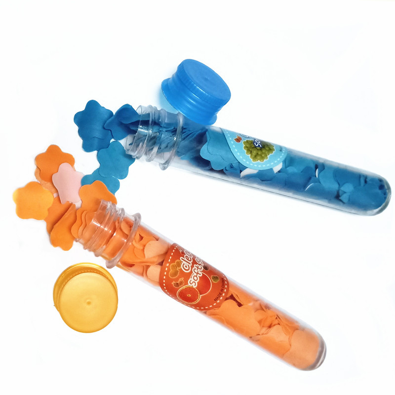 Outdoor Portable Hand Washing Soap Sheet Soap Flake Travel Bottle Handwashing Paper Test Tube Pattern Disposable Soap Slice