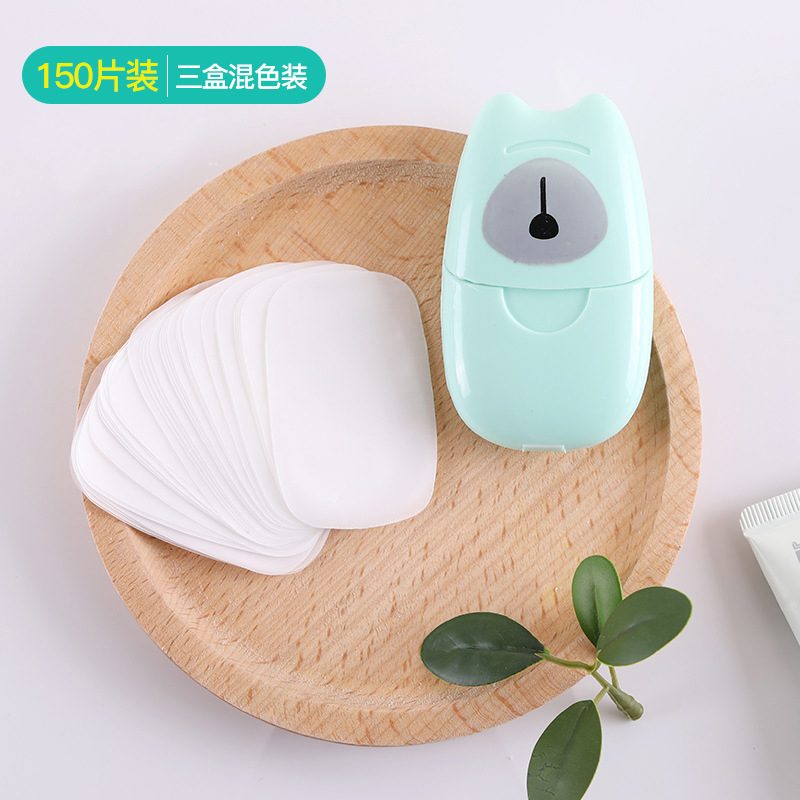 Easy Travel Portable Soap Slice 50-Piece Portable Soap Sheet Disposable Soap Slice for Hand Washing