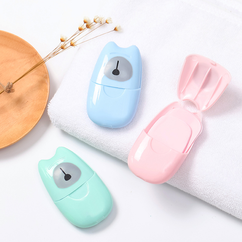Easy Travel Portable Soap Slice 50-Piece Portable Soap Sheet Disposable Soap Slice for Hand Washing