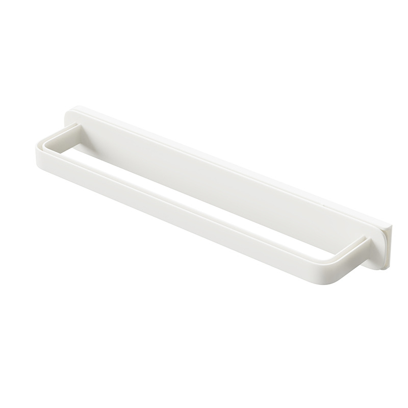 Bathroom Slipper Rack Wall-Mounted Punch-Free Toilet Door Rear Storage Toilet Draining Hanger Sliding Towel Rack