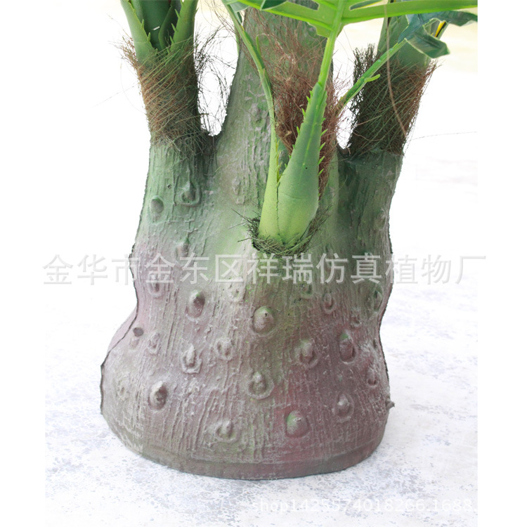 Artificial Plant Five-Head Small Sunflower Leaf Tree Lamination Arecaceae Sunflower Leaf Fine Sunflower Leaf Feather Sunflower Ground Bonsai Wholesale