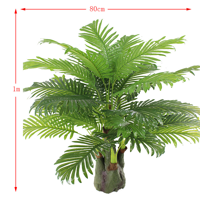Artificial Plant Five-Head Small Sunflower Leaf Tree Lamination Arecaceae Sunflower Leaf Fine Sunflower Leaf Feather Sunflower Ground Bonsai Wholesale