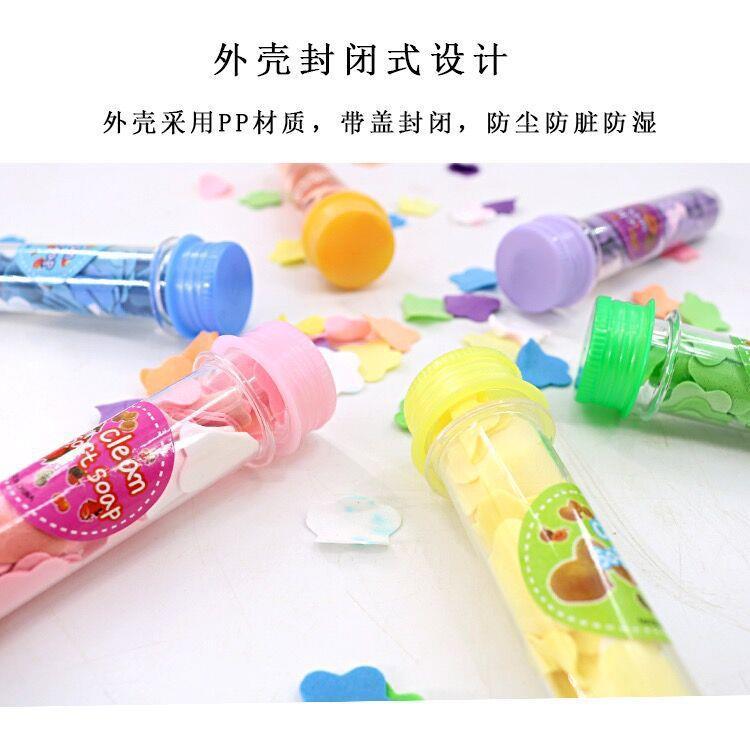 Portable Hand Washing Tablets Multi-Color Soap Flake Soap Slice Outdoor Travel Bottled Test Tube Disposable Soap Sheet Convenient Portable Hand Washing Tablets Multi-Color Soap Flake Soap Slice Outdoor Travel Bottled Test Tube Disposable Soap Sheet Convenient