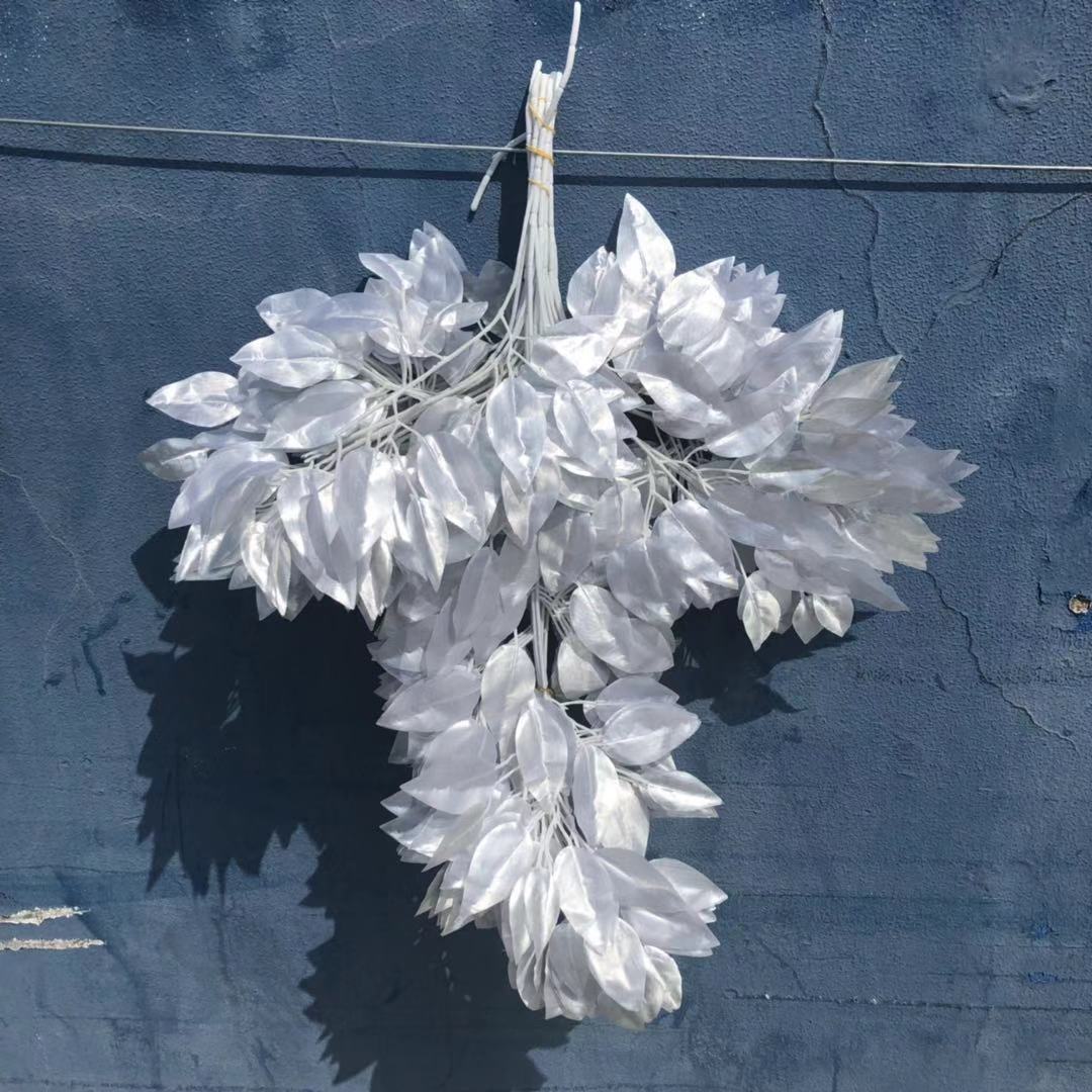 Simulation Golden Banyan Leaves Simulation Banyan Tree Artificial Plants Golden Branches Fake Branches Decoration Engineering Yiwu Wholesale