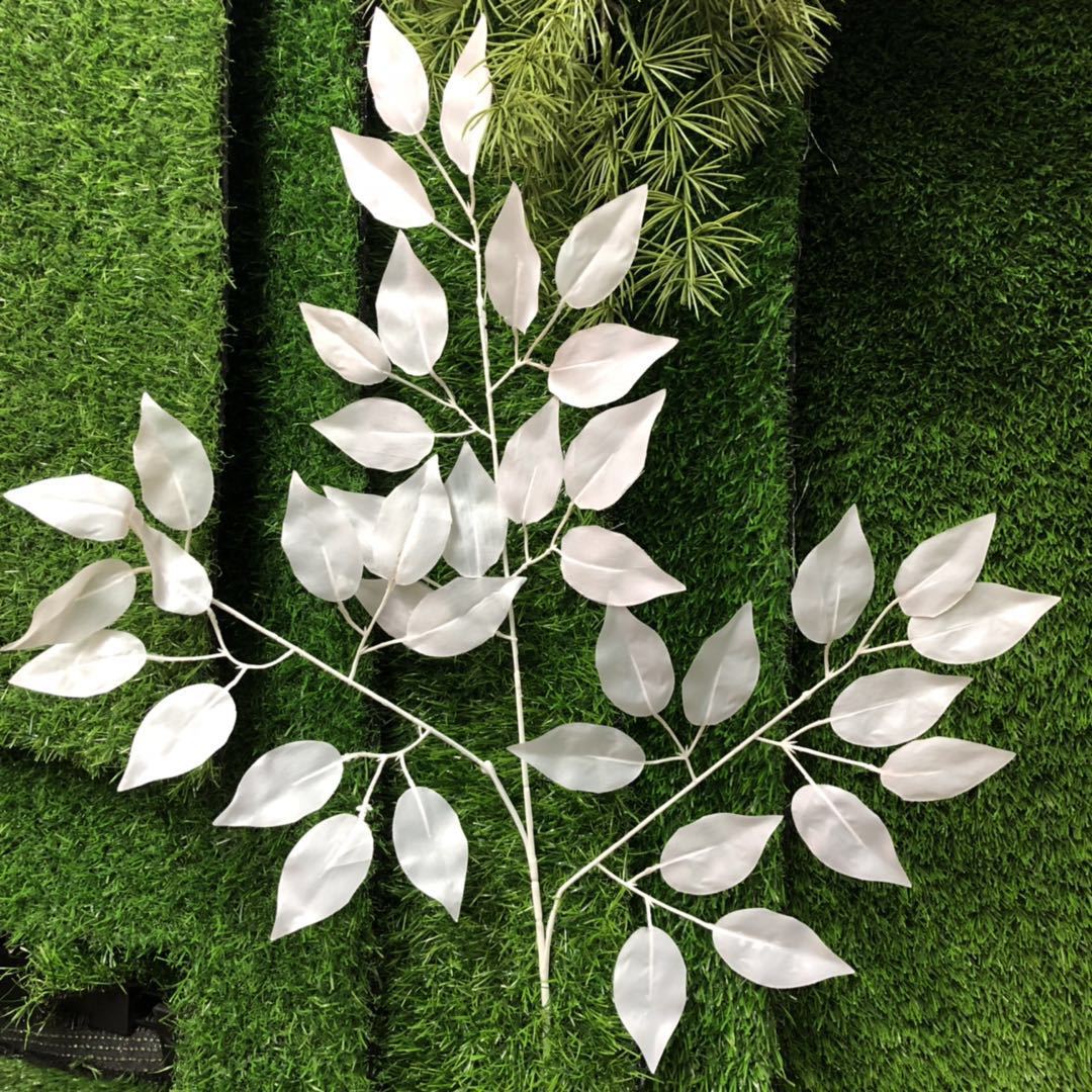 Simulation Golden Banyan Leaves Simulation Banyan Tree Artificial Plants Golden Branches Fake Branches Decoration Engineering Yiwu Wholesale