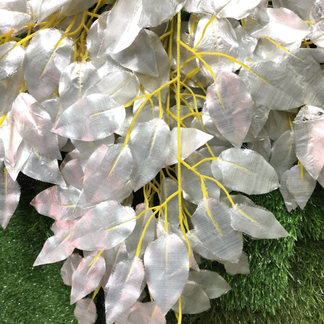 Simulation Golden Banyan Leaves Simulation Banyan Tree Artificial Plants Golden Branches Fake Branches Decoration Engineering Yiwu Wholesale