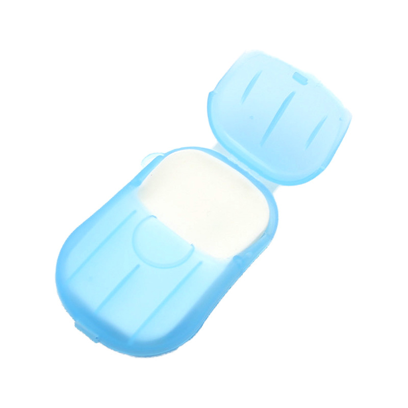0229 Travel Disposable Soap Slice Boxed Soap Sheet Portable Hand Washing Tablets Mini Soap Flake Customized Logo