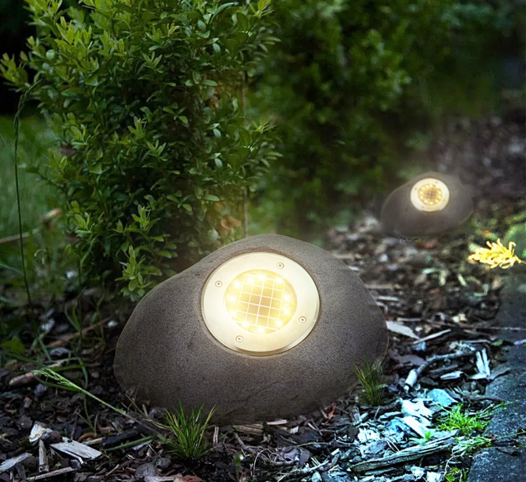 Solar Artificial Stone Spotlight Led Garden Villa Lawn Lamp Garden Tree Lamp Garden Lawn Floor Lamp