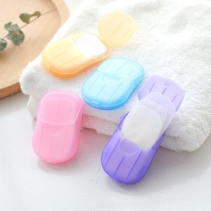 Soap Flake Mini Soap Flakes Travel Disposable Soap Slice Boxed Soap Sheet Portable Customizable Logo