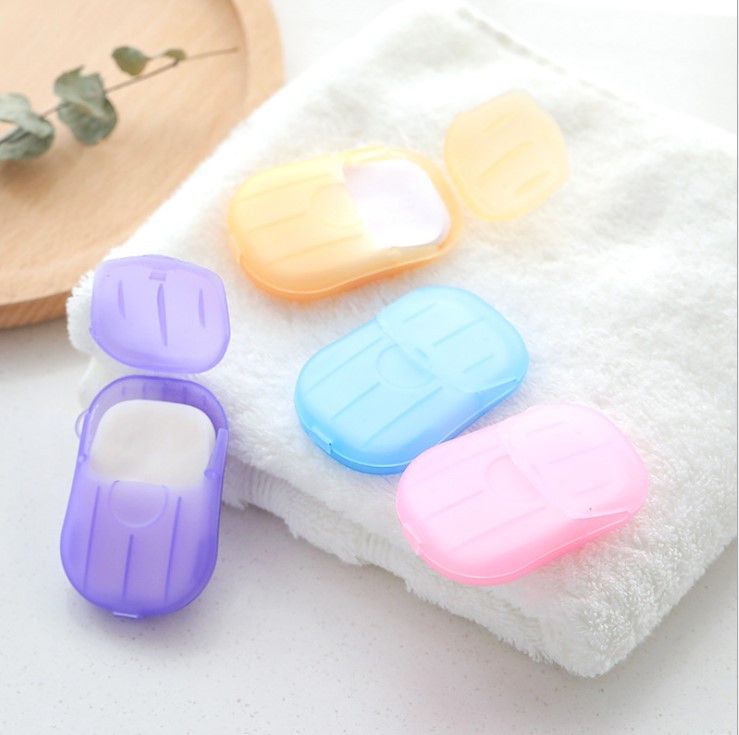 Soap Flake Mini Soap Flakes Travel Disposable Soap Slice Boxed Soap Sheet Portable Customizable Logo