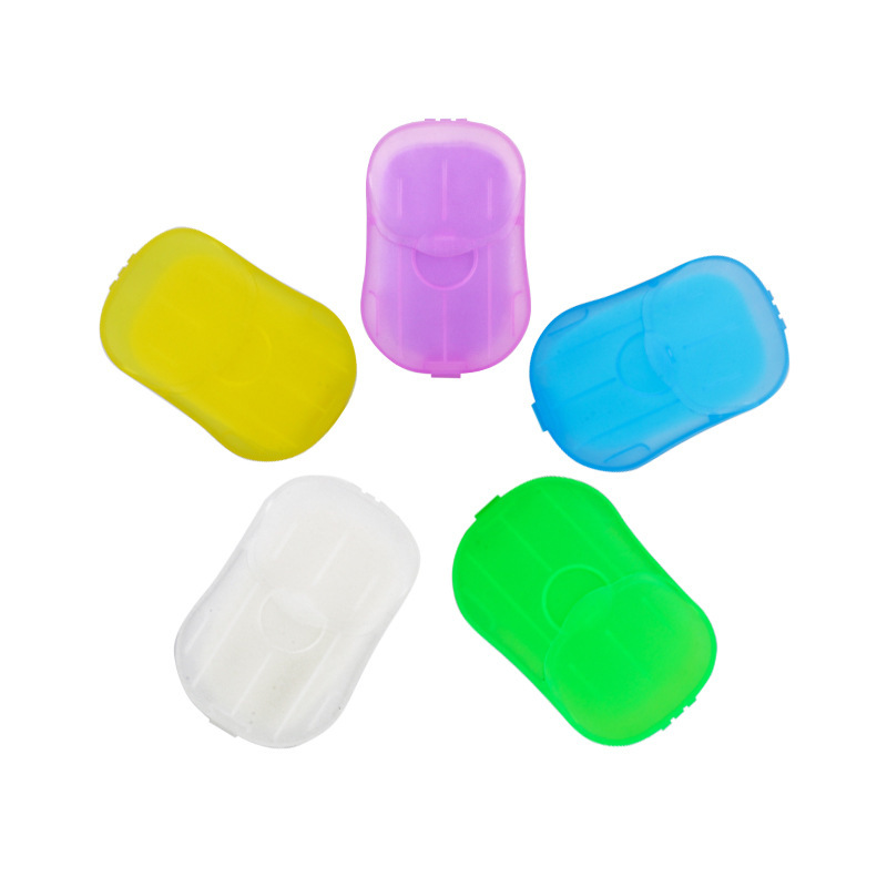 Soap Flake Mini Soap Flakes Travel Disposable Soap Slice Boxed Soap Sheet Portable Customizable Logo