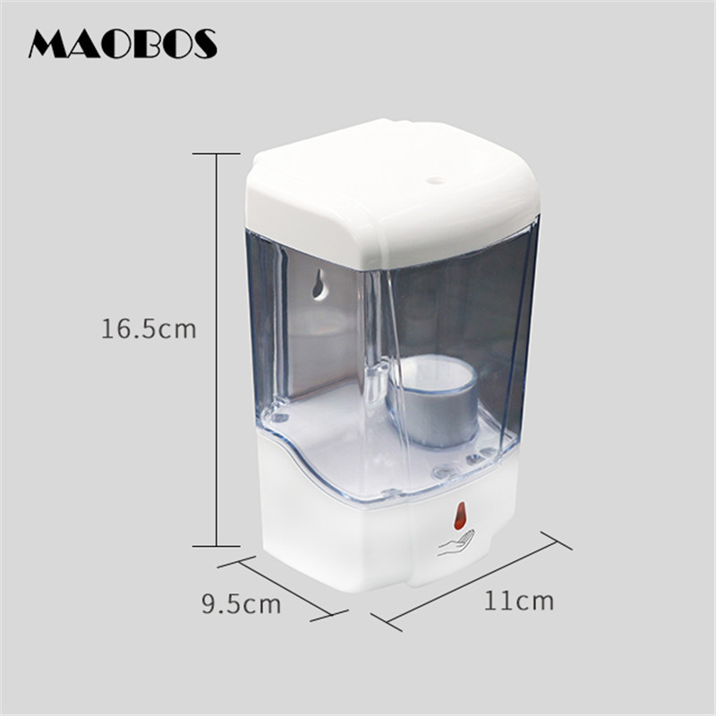 In Stock Wholesale 700ml Automatic Soap Dispenser Infrared Induction Intelligent Sterilizer Wall-Mounted Disposable Soap Dispenser
