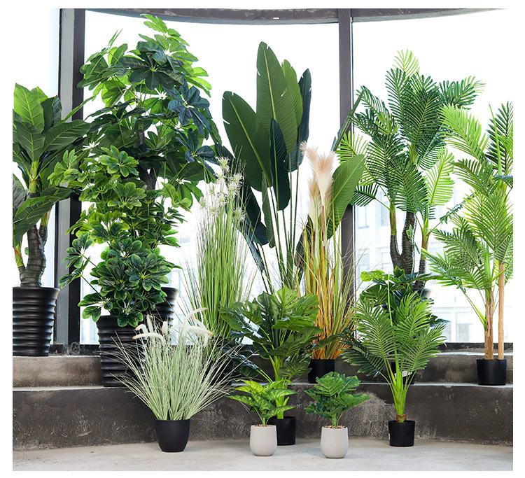 Imitative Tree Artificial Plant Bonsai Nordic Large Ravenala Bird of Paradise Domestic Ornaments Fake Green Plant Potted Plants