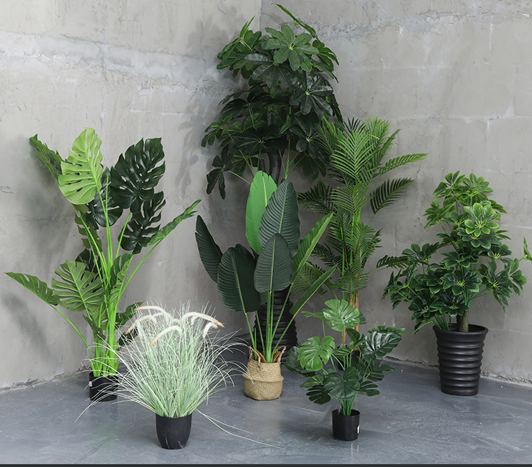 Imitative Tree Artificial Plant Bonsai Nordic Large Ravenala Bird of Paradise Domestic Ornaments Fake Green Plant Potted Plants