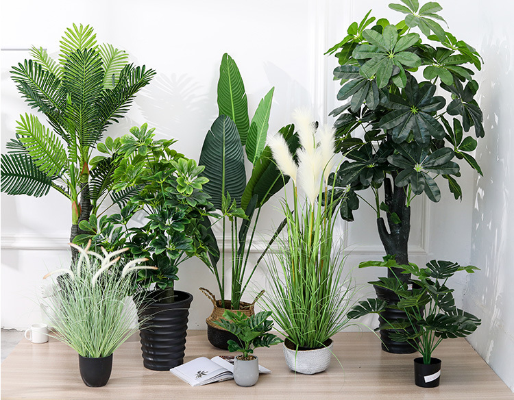 Imitative Tree Artificial Plant Bonsai Nordic Large Ravenala Bird of Paradise Domestic Ornaments Fake Green Plant Potted Plants
