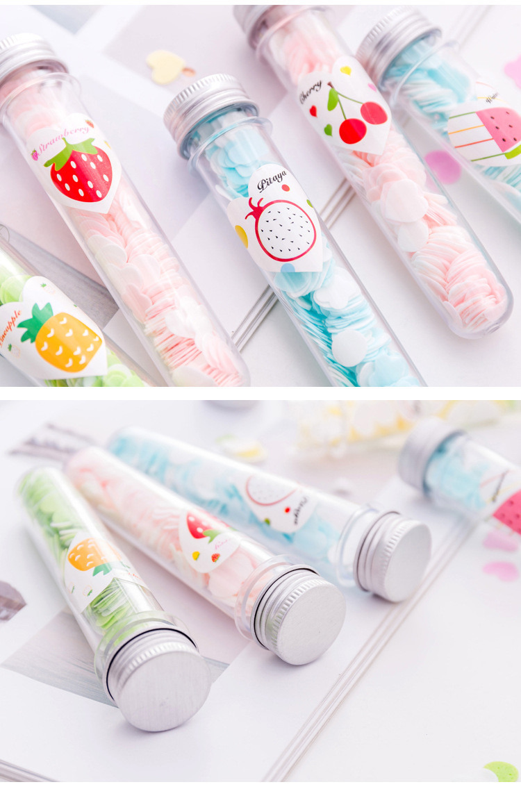 Portable Outdoor Hand Washing Soap Sheet Soap Flake Travel Bottle Handwashing Paper Test Tube Pattern Disposable Soap Slice