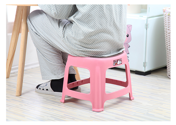 Thickened plastic stool for home/bar chair adult dining chair large square stool high stool plastic stool