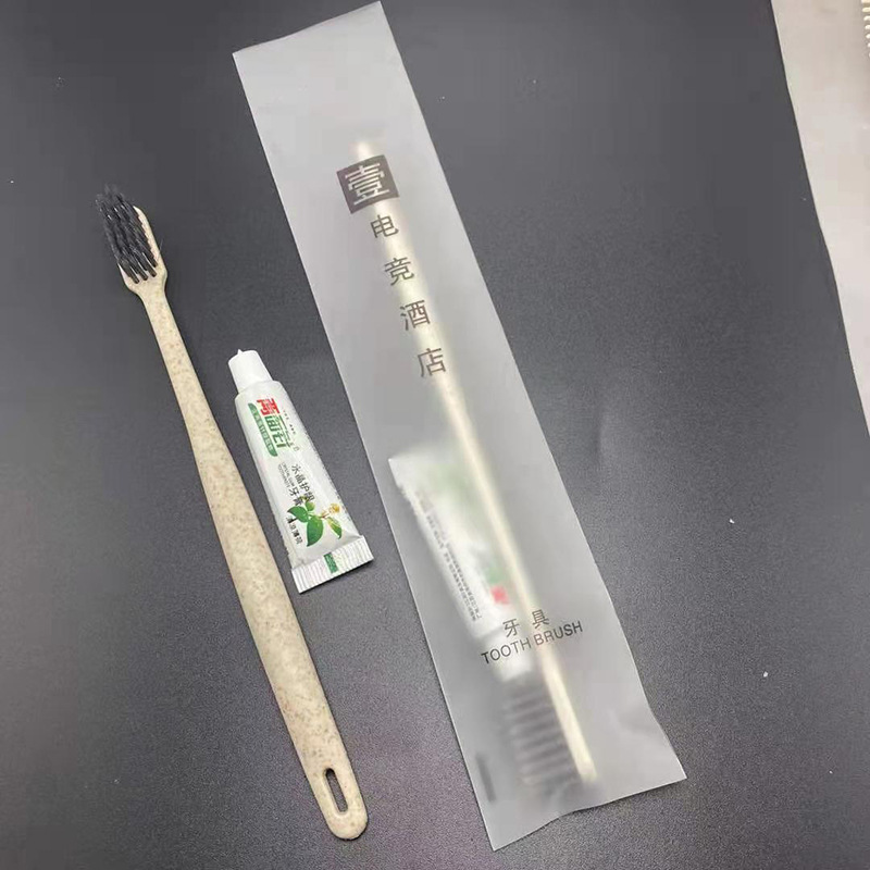 Hotel Disposable Toothbrush Hotel Disposable Toiletries Travel Set Soft-Bristle Toothbrush Toothpaste Independent Packaging