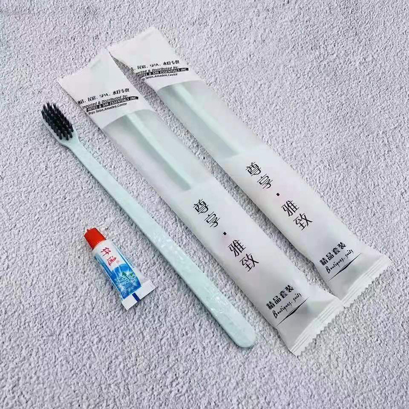 Hotel Disposable Toothbrush Hotel Disposable Toiletries Travel Set Soft-Bristle Toothbrush Toothpaste Independent Packaging Hotel Disposable Toothbrush Hotel Disposable Toiletries Travel Set Soft-Bristle Toothbrush Toothpaste Independent Packaging