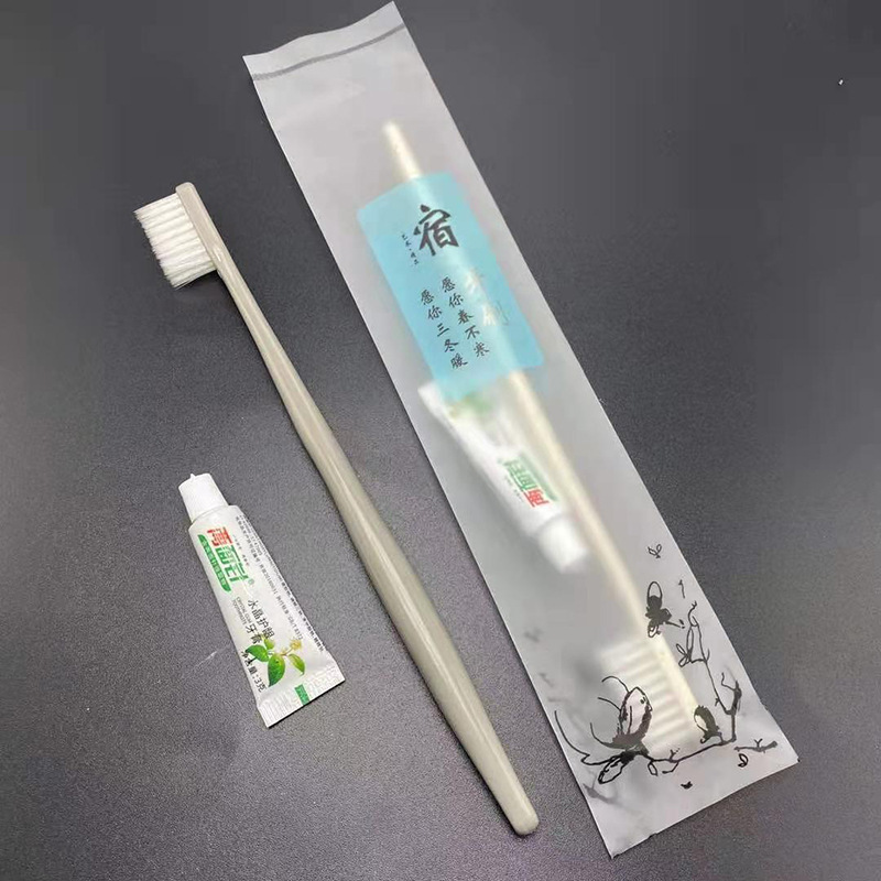 Hotel Disposable Toothbrush Hotel Disposable Toiletries Travel Set Soft-Bristle Toothbrush Toothpaste Independent Packaging Hotel Disposable Toothbrush Hotel Disposable Toiletries Travel Set Soft-Bristle Toothbrush Toothpaste Independent Packaging