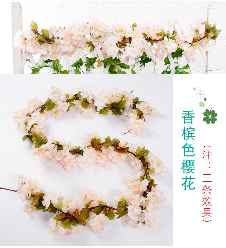 Factory Wholesale Artificial Cheery Branch Fake Flower for Wedding 4 Forks with Leaves Landscape Tree Wedding Decoration Flower Arch Road Lead Factory Wholesale Artificial Cheery Branch Fake Flower for Wedding 4 Forks with Leaves Landscape Tree Wedding Decoration Flower Arch Road Lead