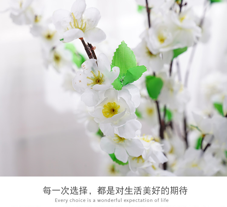 Factory Wholesale Decoration Raw Silk Artificial Flower Artificial Peach Tree Ornamental Flower 6-Branch Artificial Peach Blossom Factory Wholesale Decoration Raw Silk Artificial Flower Artificial Peach Tree Ornamental Flower 6-Branch Artificial Peach Blossom
