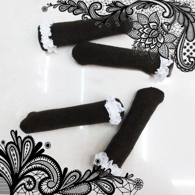 Knitted lace table foot set foot / chair / table / chair pad foot cover protective cover / desk legs and chairs mat