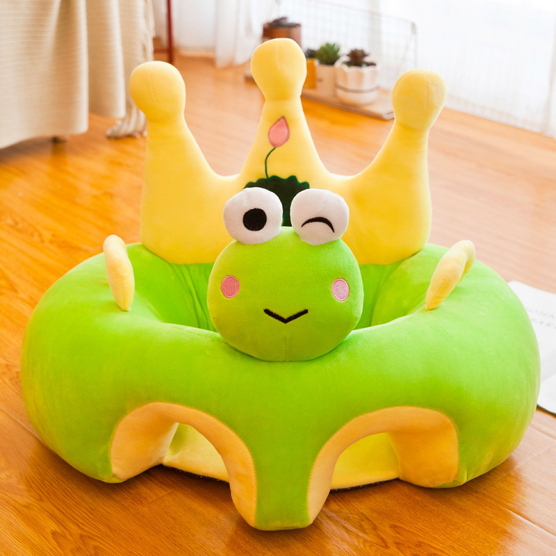 New Cartoon Animal Fruit Pattern Children&#039;s Drop-Resistant Seat Educational Toy Baby Learning Chair Children&#039;s Sofa