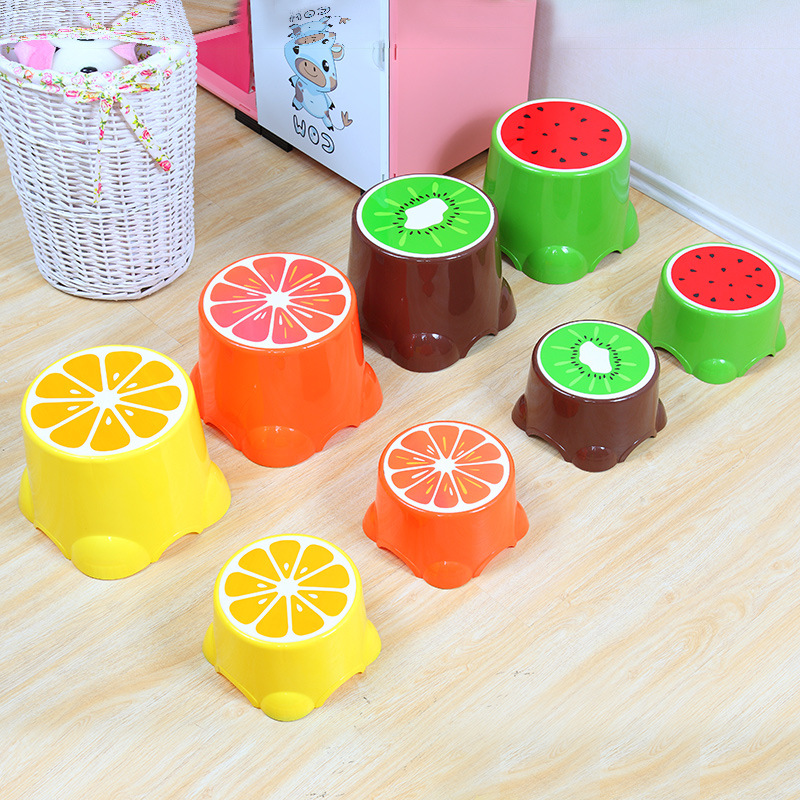 Cartoon children kindergarten stool large creative change shoes fruit chair