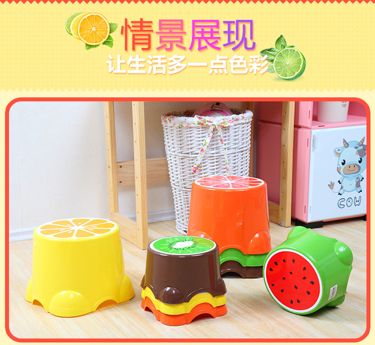 Cartoon children kindergarten stool large creative change shoes fruit chair