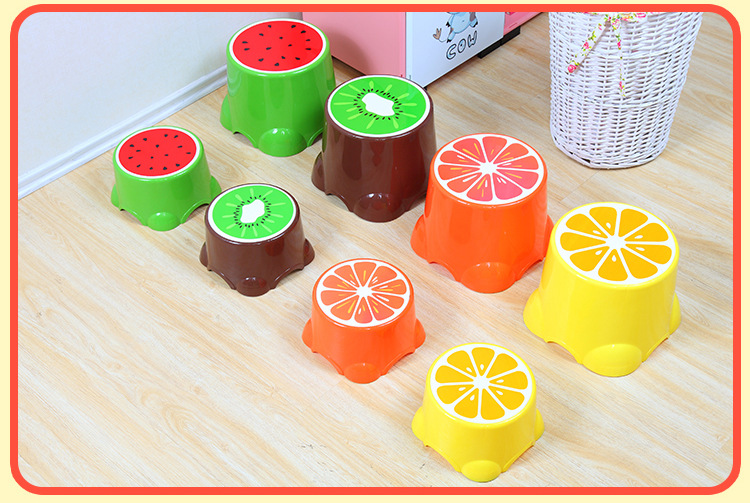 Cartoon children kindergarten stool large creative change shoes fruit chair